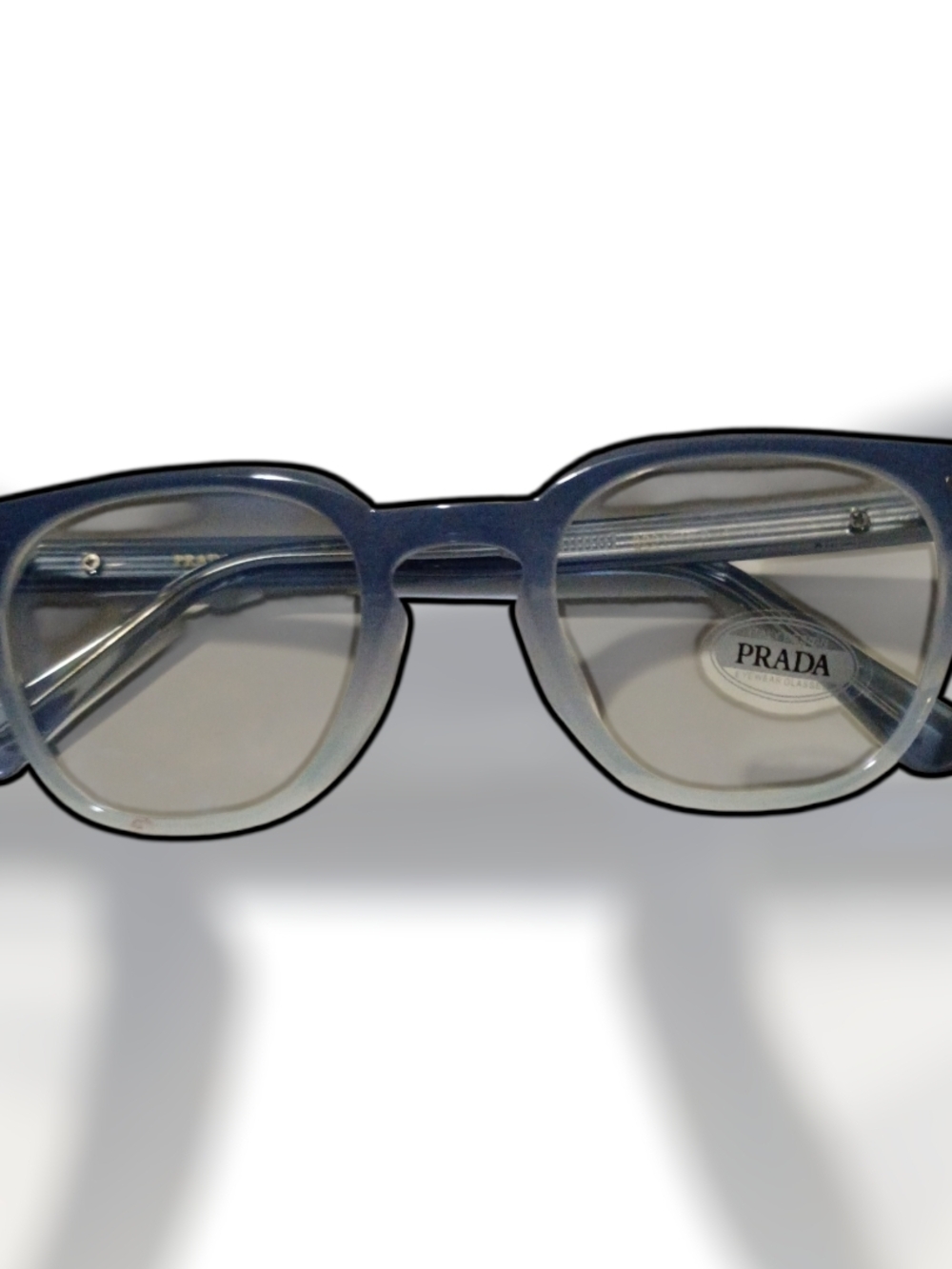 Prada Blue Fade Round Optical Frames